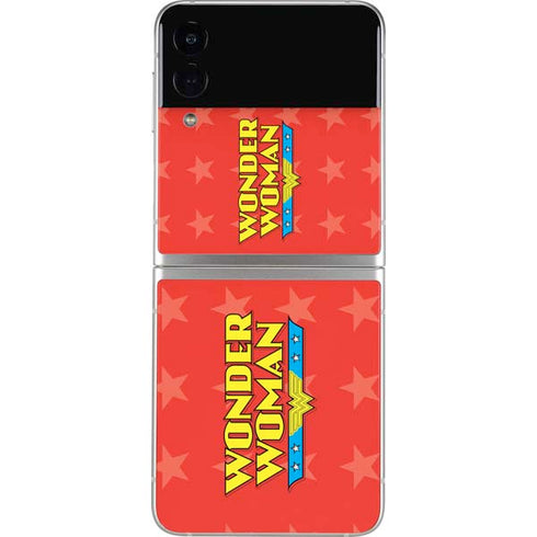 DC Comics Wonder Woman Logo Galaxy Z Flip4 5G Skin