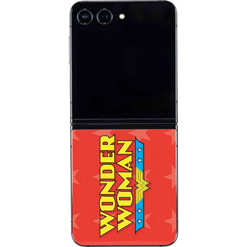 DC Comics Wonder Woman Logo Galaxy Z Flip5 5G Skin