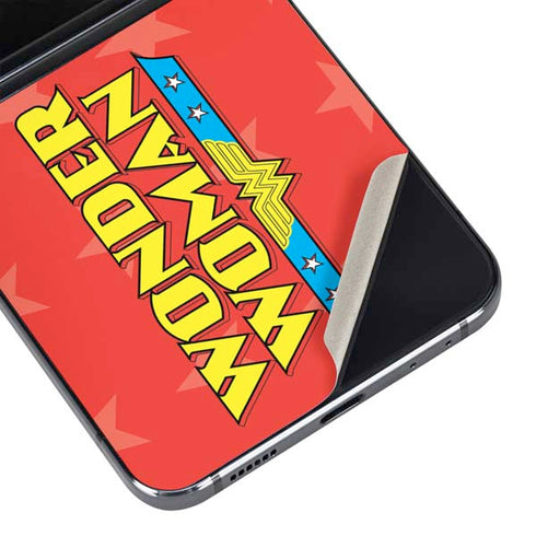 DC Comics Wonder Woman Logo Galaxy Z Flip5 5G Skin