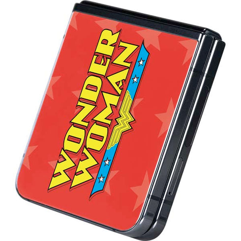 DC Comics Wonder Woman Logo Galaxy Z Flip5 5G Skin