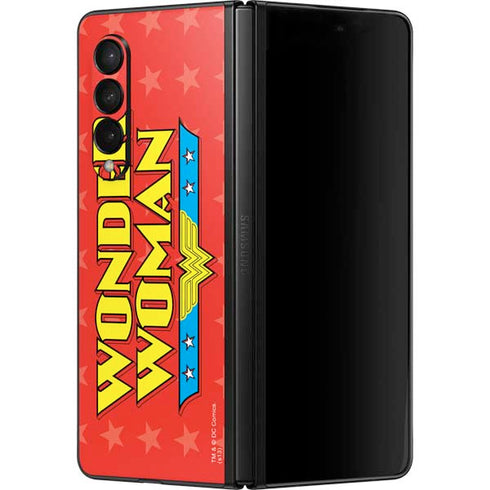 DC Comics Wonder Woman Logo Galaxy Z Fold3 5G Skin