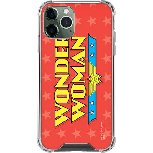 DC Comics Wonder Woman Logo iPhone 11 Pro Max Clear Case