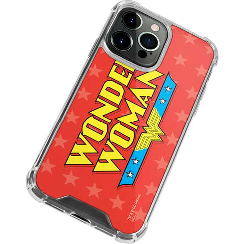 DC Comics Wonder Woman Logo iPhone 13 Pro Clear Case