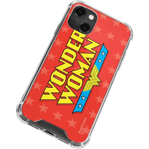DC Comics Wonder Woman Logo iPhone 14 Plus Clear Case