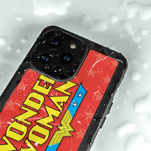 DC Comics Wonder Woman Logo iPhone 14 Pro Max Waterproof Case