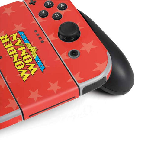 DC Comics Wonder Woman Logo Nintendo Switch OLED (2021) Skin