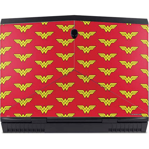 DC Comics Wonder Woman Logo Pattern Dell Alienware Skin