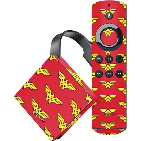 DC Comics Wonder Woman Logo Pattern Amazon Fire TV Skin