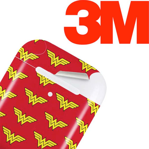 DC Comics Wonder Woman Logo Pattern Apple AirPods Skin