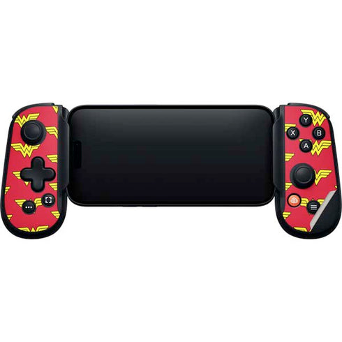 DC Comics Wonder Woman Logo Pattern Backbone One for iPhone Game Controller Skin