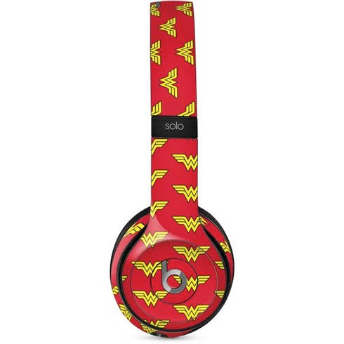 DC Comics Wonder Woman Logo Pattern Beats Solo 2 Wired Skin