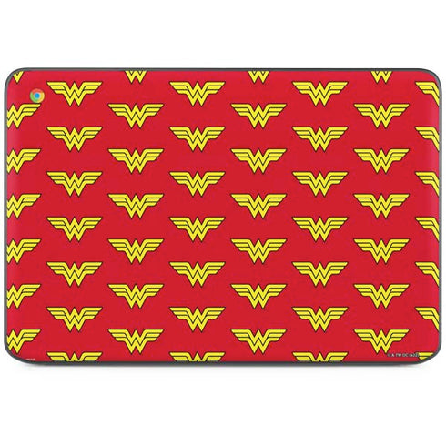 DC Comics Wonder Woman Logo Pattern HP Chromebook Skin