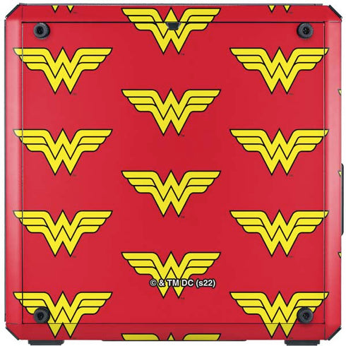 DC Comics Wonder Woman Logo Pattern Cooler Master MasterBox Q300L Mini Tower Skin