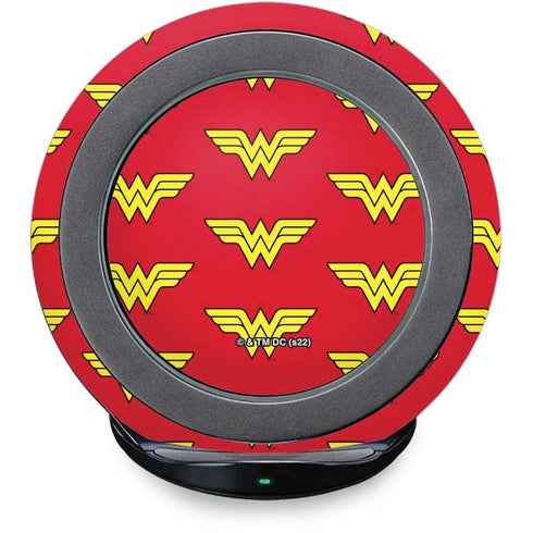 DC Comics Wonder Woman Logo Pattern Fast Charge Wireless Charging Stand Skin