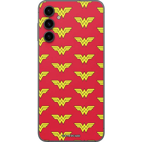 DC Comics Wonder Woman Logo Pattern Galaxy A14 5G Skin