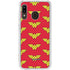 DC Comics Wonder Woman Logo Pattern Galaxy A20 Clear Case