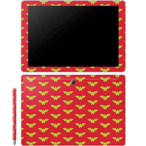 DC Comics Wonder Woman Logo Pattern Galaxy Book 12in Skin