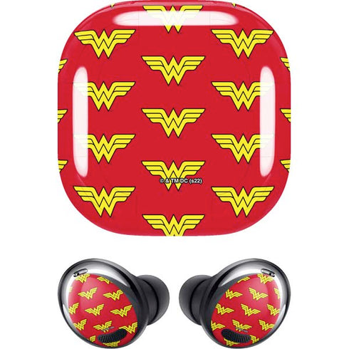DC Comics Wonder Woman Logo Pattern Galaxy Buds Pro Skin