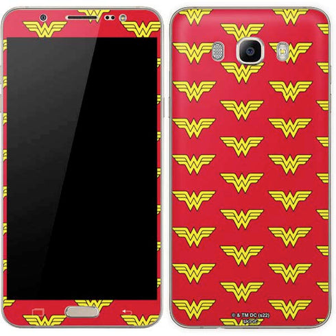 DC Comics Wonder Woman Logo Pattern Galaxy J7 Skin