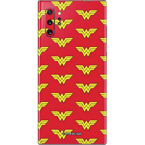 DC Comics Wonder Woman Logo Pattern Galaxy Note 10 Plus Skin