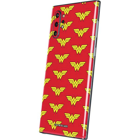 DC Comics Wonder Woman Logo Pattern Galaxy Note 10 Plus Skin