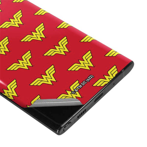 DC Comics Wonder Woman Logo Pattern Galaxy Note 10 Plus Skin