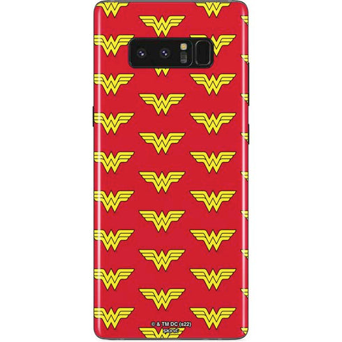 DC Comics Wonder Woman Logo Pattern Galaxy Note 8 Skin
