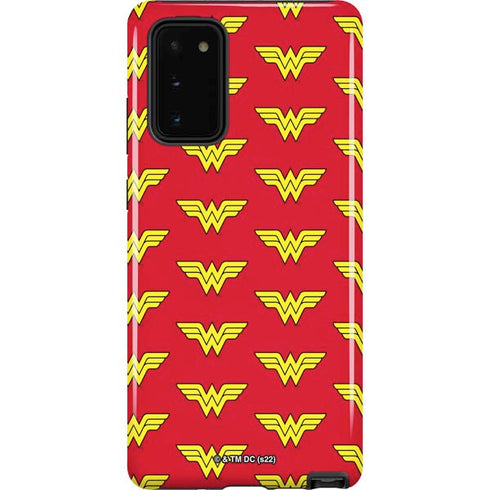 DC Comics Wonder Woman Logo Pattern Galaxy Note20 5G Pro Case