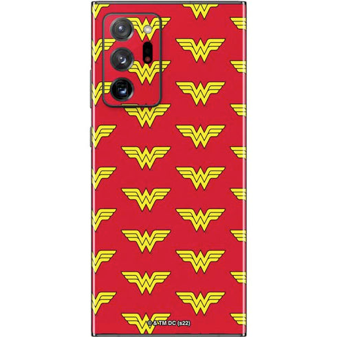 DC Comics Wonder Woman Logo Pattern Galaxy Note20 Ultra 5G Skin