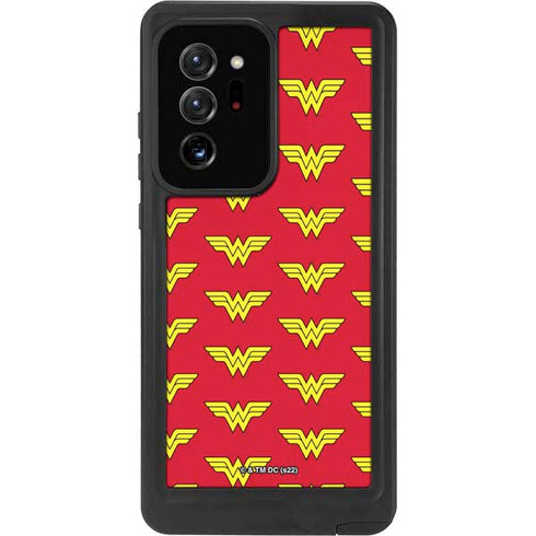 DC Comics Wonder Woman Logo Pattern Galaxy Note20 Ultra 5G Waterproof Case