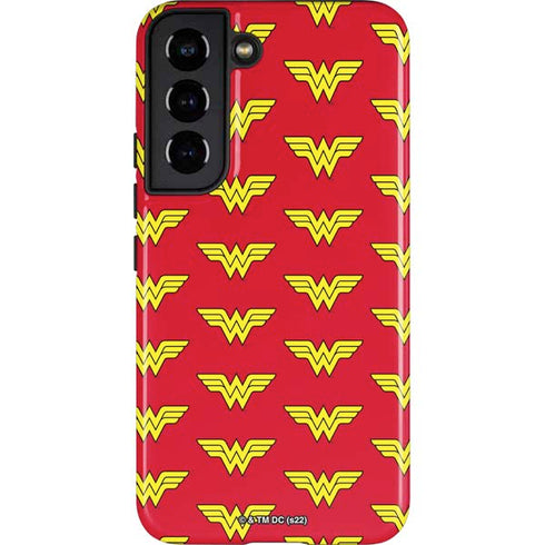 DC Comics Wonder Woman Logo Pattern Galaxy S22 Pro Case