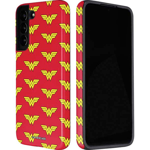 DC Comics Wonder Woman Logo Pattern Galaxy S22 Pro Case