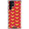 DC Comics Wonder Woman Logo Pattern Galaxy S22 Ultra Clear Case