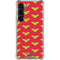 DC Comics Wonder Woman Logo Pattern Galaxy S23 Clear Case