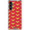 DC Comics Wonder Woman Logo Pattern Galaxy S23 FE Clear Case