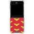DC Comics Wonder Woman Logo Pattern Galaxy Z Flip5 5G Clear Case