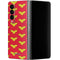 DC Comics Wonder Woman Logo Pattern Galaxy Z Fold4 5G Skin