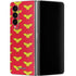 DC Comics Wonder Woman Logo Pattern Galaxy Z Fold4 5G Skin