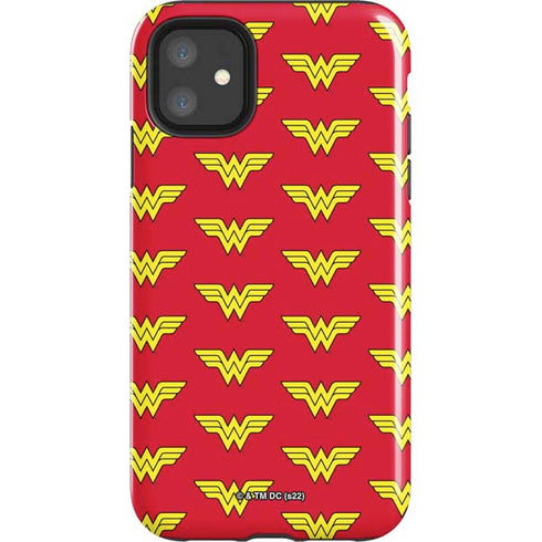 DC Comics Wonder Woman Logo Pattern iPhone 11 Impact Case