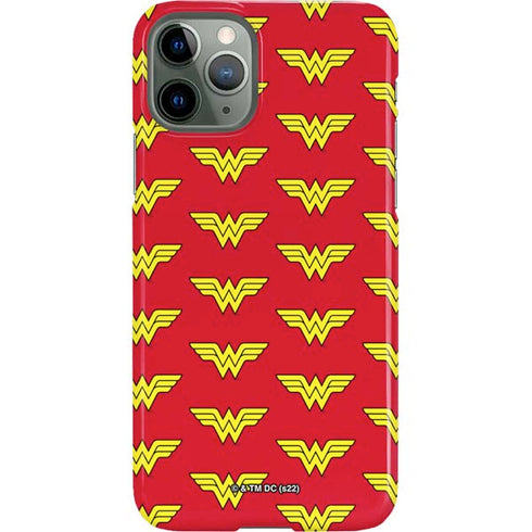 DC Comics Wonder Woman Logo Pattern iPhone 11 Pro Lite Case