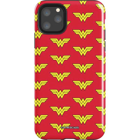 DC Comics Wonder Woman Logo Pattern iPhone 11 Pro Max Impact Case