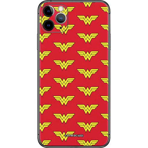 DC Comics Wonder Woman Logo Pattern iPhone 11 Pro Max Skin