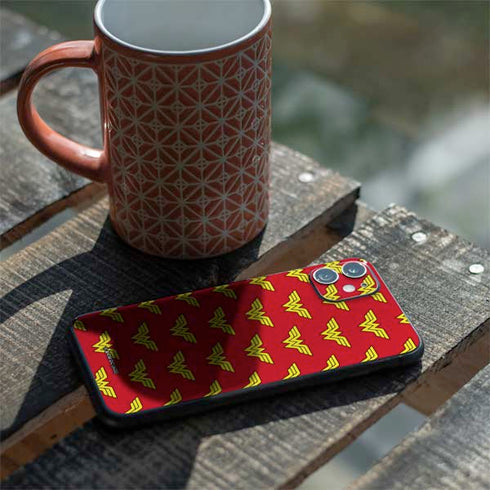 DC Comics Wonder Woman Logo Pattern iPhone 11 Skin