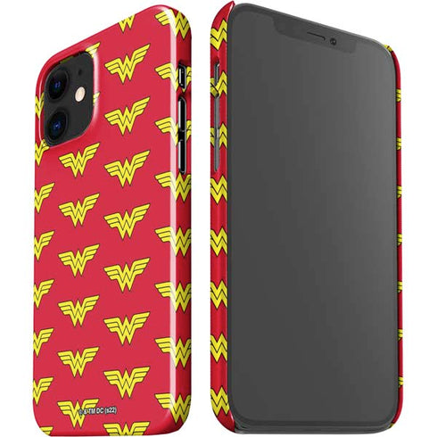 DC Comics Wonder Woman Logo Pattern iPhone 12 Mini Lite Case