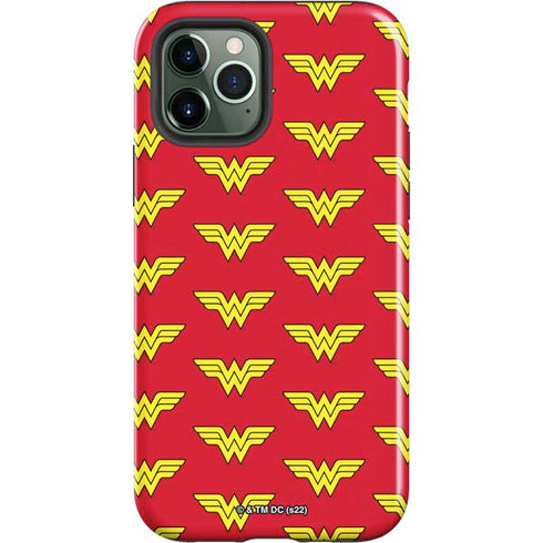 DC Comics Wonder Woman Logo Pattern iPhone 12 Pro Impact Case