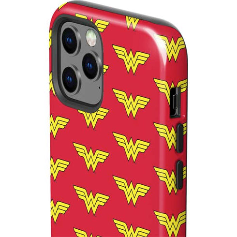 DC Comics Wonder Woman Logo Pattern iPhone 12 Pro Impact Case