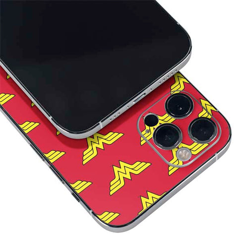 DC Comics Wonder Woman Logo Pattern iPhone 12 Pro Max Skin