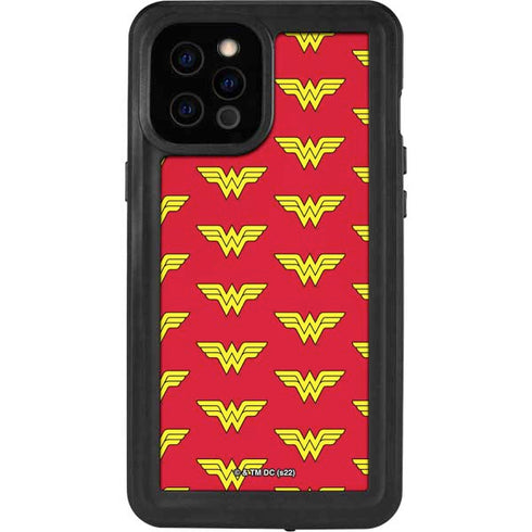 DC Comics Wonder Woman Logo Pattern iPhone 12 Pro Max Waterproof Case