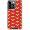 DC Comics Wonder Woman Logo Pattern iPhone 13 Pro Clear Case