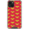 DC Comics Wonder Woman Logo Pattern iPhone 14 Plus Clear Case